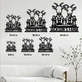 Goat metal sign size guide showing available square sizes from 8 by 8 to 24 by 24 inches