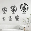 Piano metal sign size guide showing available square sizes from 8x8 to 24x24 inches