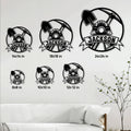 Miner metal sign size guide showing available square sizes from 8 by 8 to 24 by 24 inches