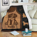 English Springer Spaniel throw blanket styled on a living room sofa