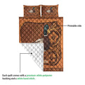 Mallard duck quilt blanket detail showing the printed artwork and white diamond-stitched reverse side