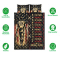 Football player quilt bedding set shown with breathable fabric and colorful all-season bedding features