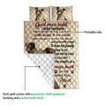 Pitbull quilt blanket shown with a printed front, white quilted backing, and realistic dog artwork