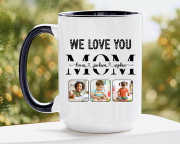 Personalized Mom Mug, Mug with Photo, Custom Kid's Photo Coffee Mug, Custom Photo Mom & Child Coffee Cup, Gift for Mom, Mother's Day Gift