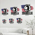 Volleyball metal sign size guide showing available square sizes from 8x8 to 24x24 inches