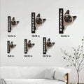 Siamese cat metal sign size guide showing available square dimensions from 8 by 8 to 24 by 24 inches