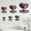 Gymnastics metal sign size guide showing available square sizes from 8 by 8 to 24 by 24 inches
