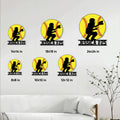 Softball metal sign size guide showing multiple available square size options