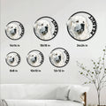 Great Pyrenees metal sign size guide showing six available round sign sizes from 8 to 24 inches
