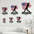 Baseball metal sign size guide showing square options from 8 by 8 to 24 by 24 inches