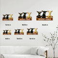 Goat ranch metal sign size guide showing available square sizes from 8x8 to 24x24 inches