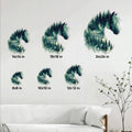 Horse metal sign size guide showing available square sizes from 8 by 8 to 24 by 24 inches