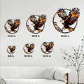 Eagle metal sign size guide showing available 8, 10, 12, 14, 18, and 24 inch options