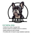 French Bulldog metal sign feature graphic showing the portrait design and cut-metal construction