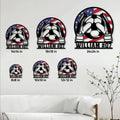 Soccer goalie metal sign size guide showing available square sizes from 8 by 8 to 24 by 24 inches