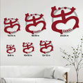 Puerto Rico metal sign size guide showing six square size options from 8 by 8 to 24 by 24 inches