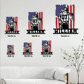 Baseball player metal sign size guide showing available 8, 10, 12, 14, 18, and 24 inch options