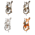 Color selection guide displaying four camouflage finish options for the deer hunting metal sign