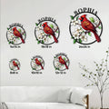 Cardinal metal sign size guide showing options from 8 by 8 inches to 24 by 24 inches