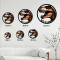 T-Rex metal sign size guide showing six available square size options