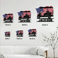 Golf cart metal sign size guide showing available square dimensions from 8x8 to 24x24 inches