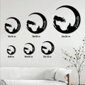 Mermaid crescent moon metal sign shown in multiple size options for wall decor