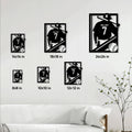 Baseball batter metal sign size guide showing available square dimensions from 8 by 8 to 24 by 24 inches