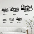 Kitchen scissors metal sign shown in multiple size options as a wall decor sizing guide