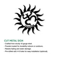 Puerto Rico coquí metal sign shown with cut-metal construction and indoor or outdoor display details