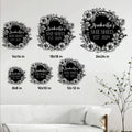 She Shed floral metal sign shown in multiple size options from 8 by 8 to 24 by 24 inches