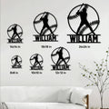 Baseball metal sign size guide showing available square dimensions from 8 by 8 to 24 by 24 inches