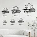 Kitchen chef sign shown in multiple size options ranging from 8 by 8 to 24 by 24 inches