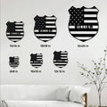 Police badge metal sign size guide showing several options from 8 by 8 to 24 by 24 inches