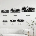 Bear family metal sign size guide showing 8, 10, 12, 14, 18, and 24 inch options