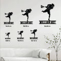Lacrosse metal sign size guide showing available square dimensions from 8 by 8 to 24 by 24 inches