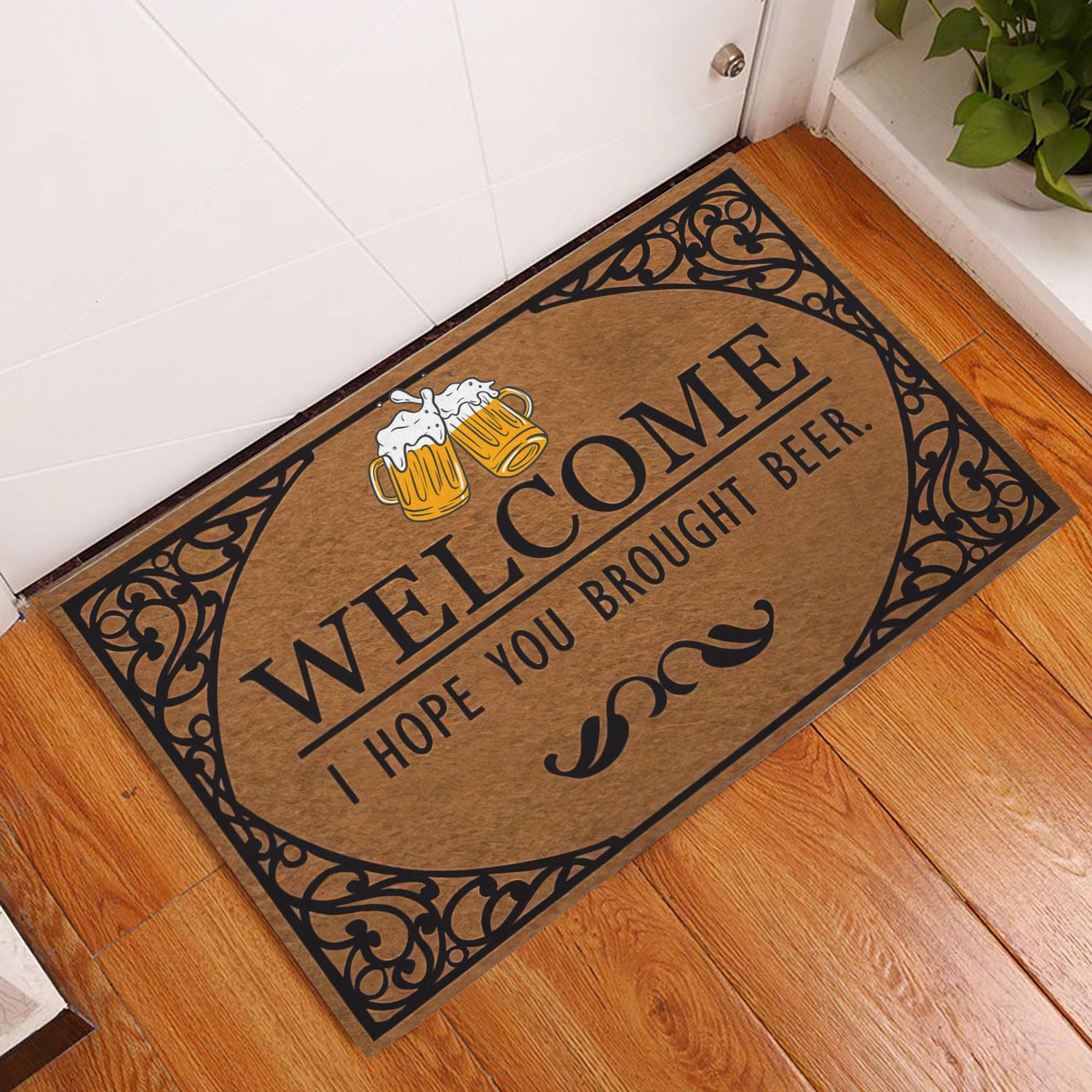 Ohaprints-Doormat-Outdoor-Indoor-Welcome-I-Hope-You-Brought-Beer-Funny-Unique-Gift-Idea-Rubber-Door-Mat-287-