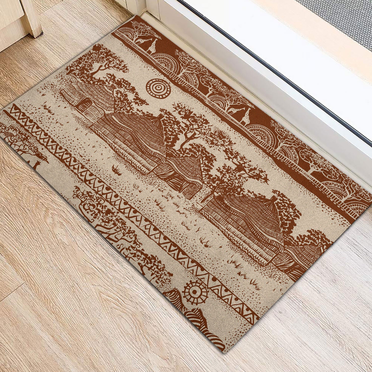 Ohaprints-Doormat-Outdoor-Indoor-Ethnic-Afro-African-Patterns-Love-Africa-Styles-Culture-Brown-Rubber-Door-Mat-365-