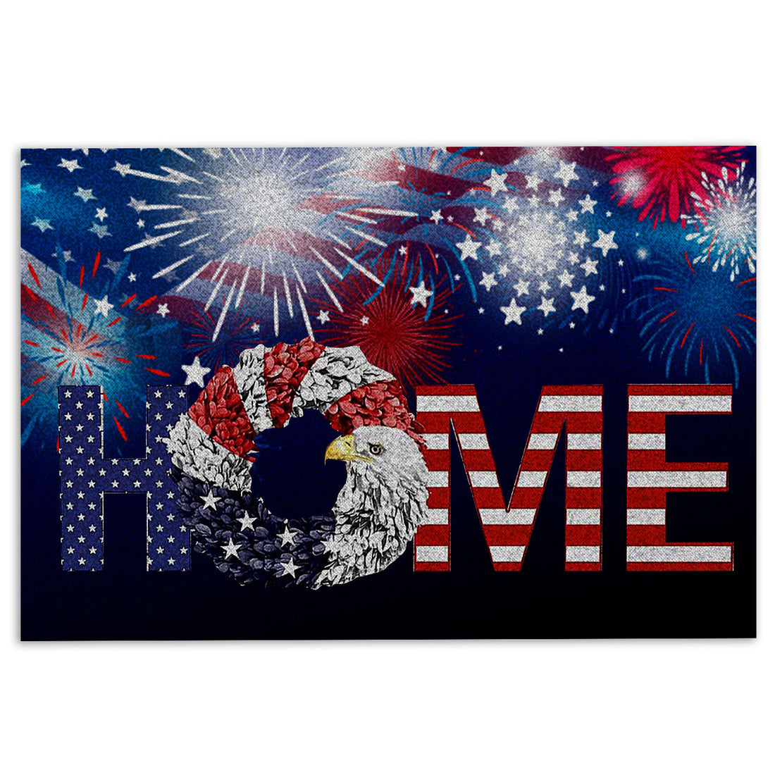 Ohaprints-Doormat-Outdoor-Indoor-Independence-Day-Happy-4Th-Of-July-Eagle-Tradition-Patriotic-Rubber-Door-Mat-309-18'' x 30''