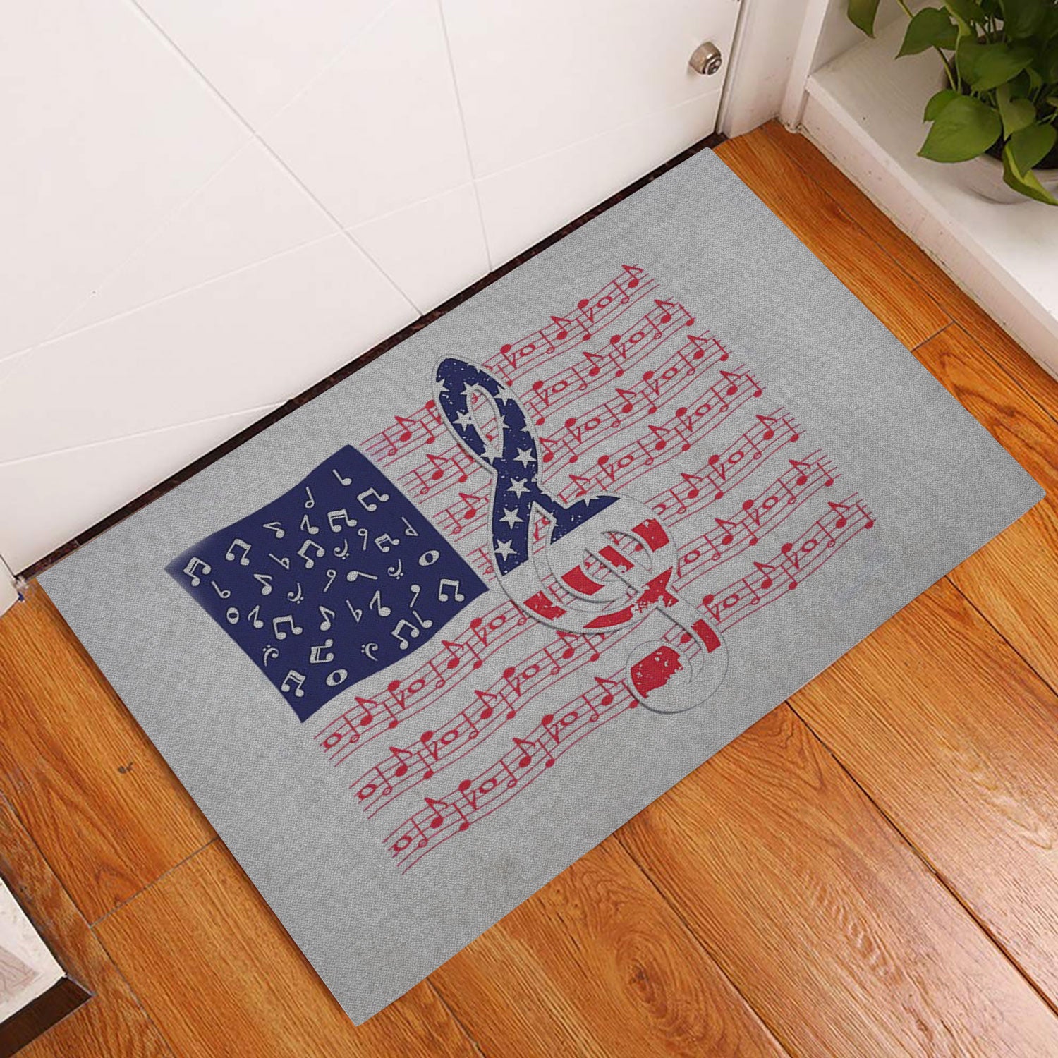 Ohaprints-Doormat-Outdoor-Indoor-Independence-Day-Happy-4Th-Of-July-American-Patriotic-Music-Love-Rubber-Door-Mat-437-