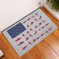 Ohaprints-Doormat-Outdoor-Indoor-Shark-Independence-Day-Happy-4Th-Of-July-American-Patriotic-Rubber-Door-Mat-438-
