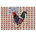 Ohaprints-Doormat-Outdoor-Indoor-Happy-Independence-Day-4Th-Of-July-American-Patriotic-Rooster-Rubber-Door-Mat-284-18'' x 30''