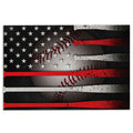 Ohaprints-Doormat-Outdoor-Indoor-Happy-Independence-Day-4Th-Of-July-American-Patriotic-Baseball-Rubber-Door-Mat-440-18'' x 30''