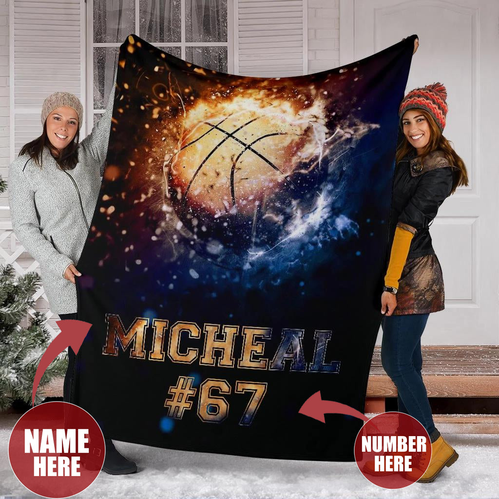 Ohaprints-Fleece-Sherpa-Blanket-Basketball-Gift-For-Son-Boy-Men-Custom-Personalized-Name-Number-Soft-Throw-Blanket-1693-Sherpa Blanket