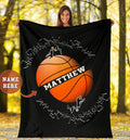 Ohaprints-Fleece-Sherpa-Blanket-Basketball-Gift-For-Son-Boy-Men-Custom-Personalized-Name-Soft-Throw-Blanket-1662-Sherpa Blanket