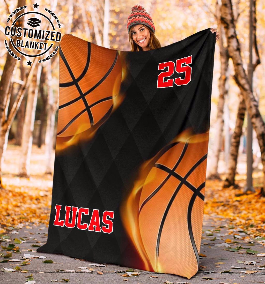 Ohaprints-Fleece-Sherpa-Blanket-Basketball-Gift-For-Son-Boy-Men-Custom-Personalized-Name-Number-Soft-Throw-Blanket-1705-Sherpa Blanket