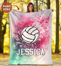 Ohaprints-Fleece-Sherpa-Blanket-Volleyball-Gift-For-Daughter-Girl-Custom-Personalized-Name-Soft-Throw-Blanket-1169-Sherpa Blanket