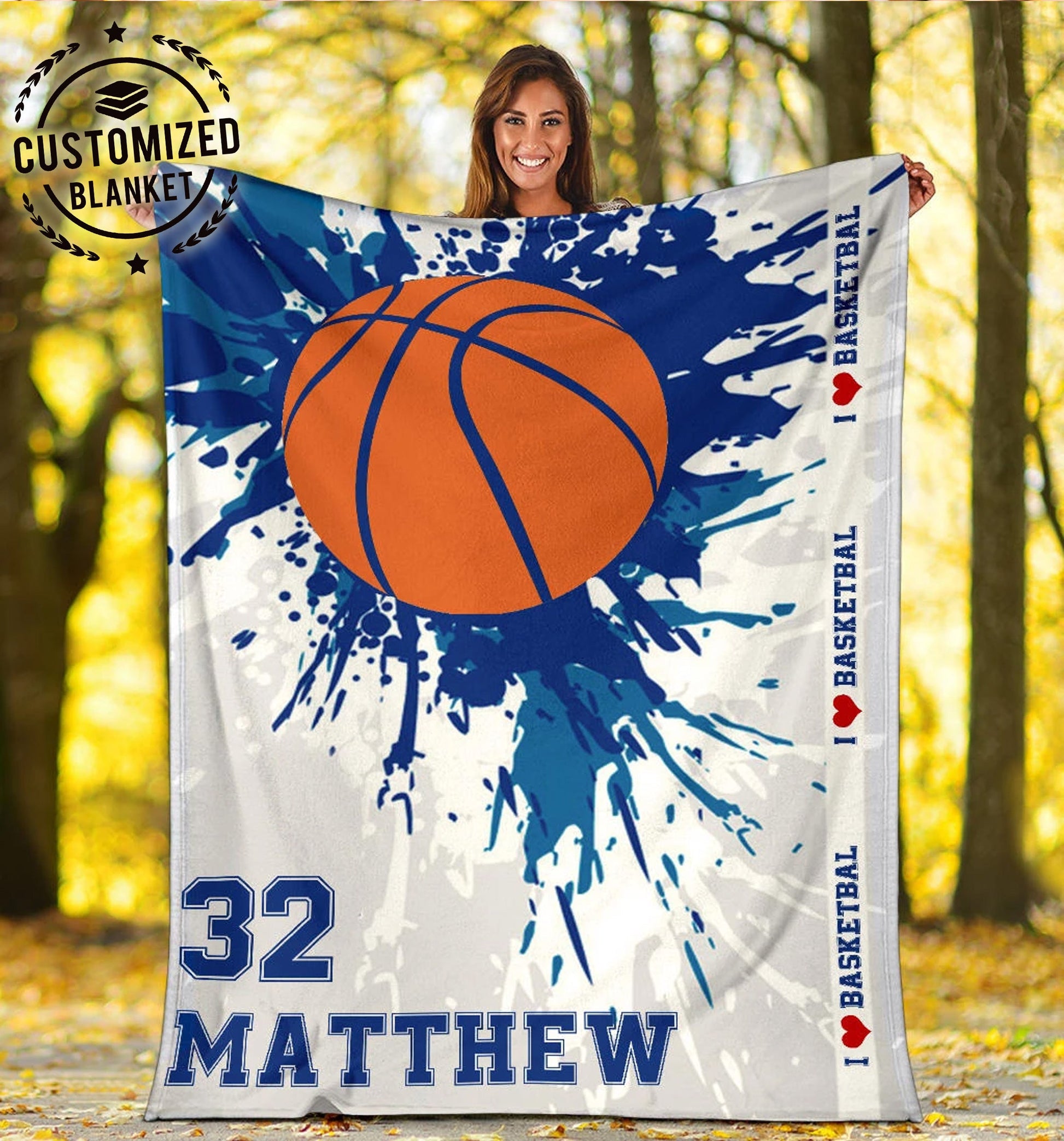 Ohaprints-Fleece-Sherpa-Blanket-Basketball-Gift-For-Son-Boy-Men-Custom-Personalized-Name-Number-Soft-Throw-Blanket-1610-Sherpa Blanket