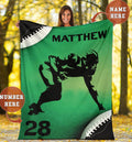 Ohaprints-Fleece-Sherpa-Blanket-American-Football-Gift-For-Son-Boy-Men-Custom-Personalized-Name-Number-Soft-Throw-Blanket-1309-Fleece Blanket