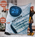 Ohaprints-Fleece-Sherpa-Blanket-Blue-Ice-Hockey-Blanket-For-Teen-Hockey-Lover-Soft-Throw-Blanket-1682-Sherpa Blanket