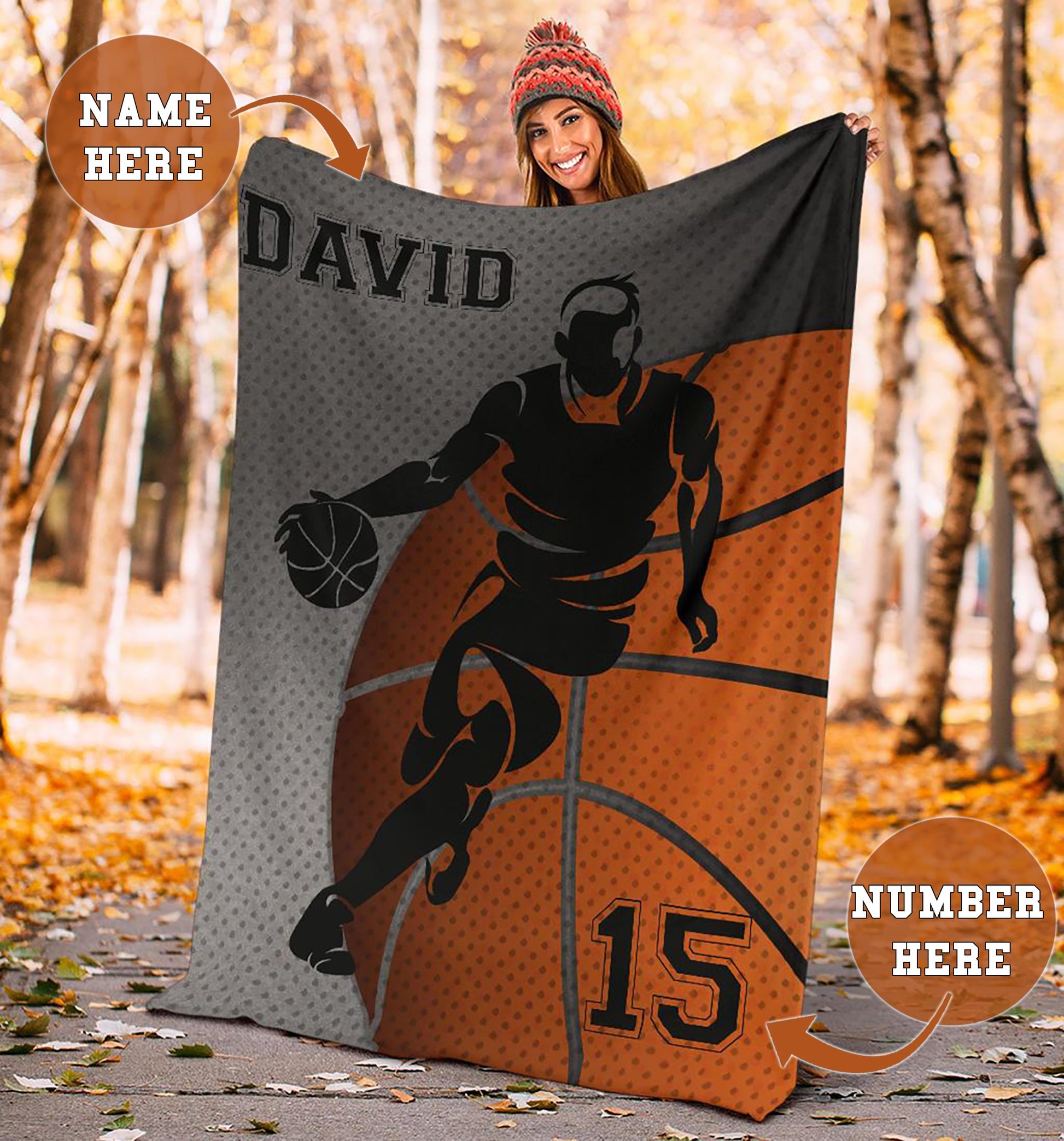 Ohaprints-Fleece-Sherpa-Blanket-Basketball-Gift-For-Son-Boy-Men-Custom-Personalized-Name-Number-Soft-Throw-Blanket-1760-Sherpa Blanket